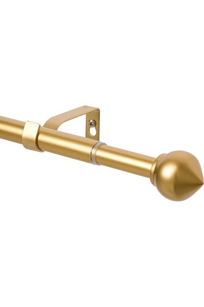 OEM Adjustable Gold Curtain Gallery - Steel, Tapered End - 76-200 cm, Diamete...