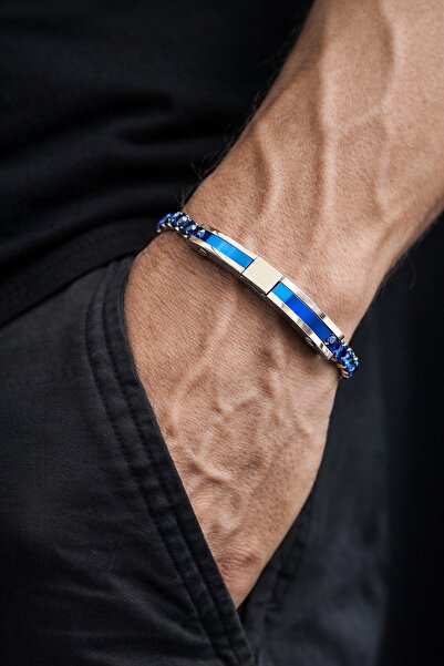 GWOMA Men's Steel Bracelet - Luxury Italian Bracelet with Name Engraved