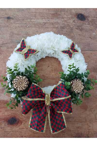 lolipophobi Sakura Luxury Wreath 40 Cm, Door Ornament, Decor, Home, Gift, Cir...