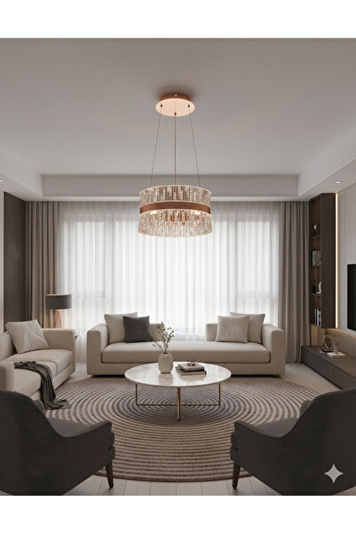 LİGHT HOUSE Modern Sarkıt Akrilik Salon Avizesi 3 Renk Modlu 30x80