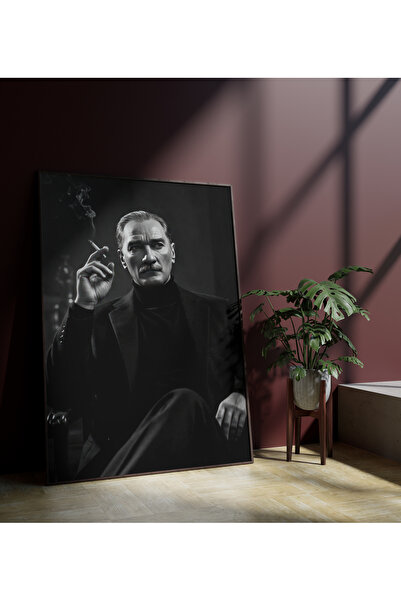 SENSEİ STİCKER&TABLO ATATÜRK - 3D KANVAS TABLO - YÜKSEK KALİTE - KALIN ÇITA -