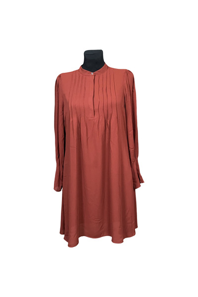 OEM Rochie Selected Până la Genunchi - Material Aerisit, Rezistent - Roșu, Mă...