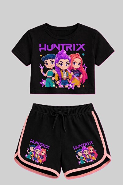 Machetta Παιδικό καλοκαιρινό σετ με σορτς και μπλουζάκι με στάμπα Huntrix
