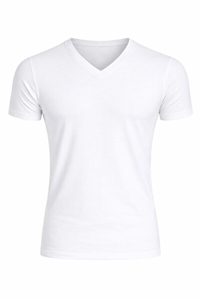 YUYİ Ji̇ber Modal Cotton V-Neck Short Sleeve Anti-Allergic Men's Underwear 253