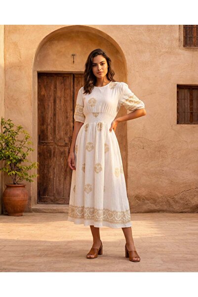 REDTAG Women White Casual Dress