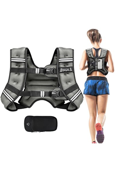 OEM Vestă cu greutate 11 kg - neopren, ajustabilă, buzunar telefon, benzi ref...