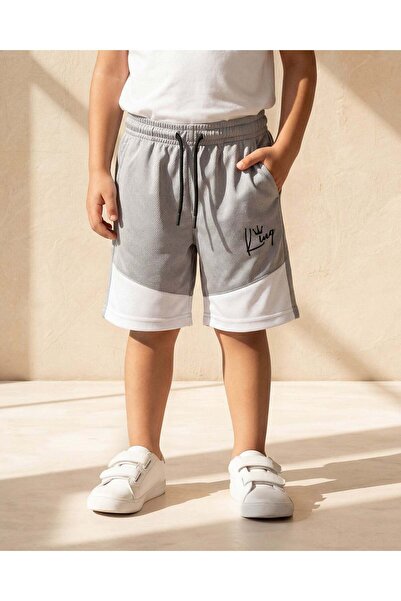 REDTAG شورت رياضي رمادي للأولاد