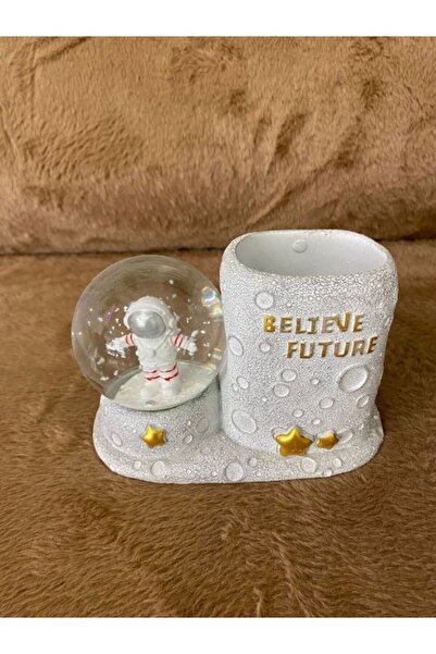 MİMSEGÜN DEKOR Astronaut Pen Holder Globe