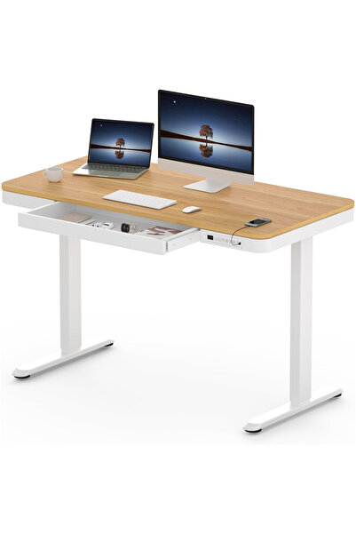Mahmayi FLEXISPOT ET118W Electric Standing Desk 120x60 Dual Motor 3-Stage, 4 ...