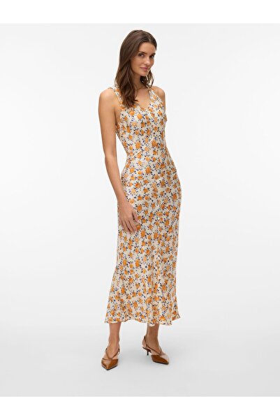 Vero Moda Kleid AWAVILDA Langes Kleid