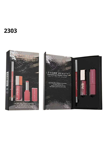 LOVEME BEAUTY Love Me Beauty Complete Kit: Long-lasting matte lipstick, gloss...