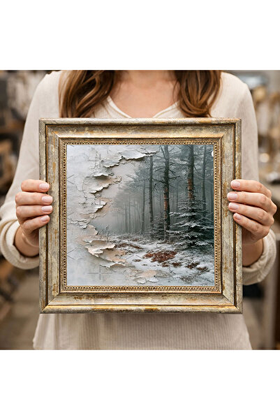 woodsia Decorative Framed Square Painting Dc0201