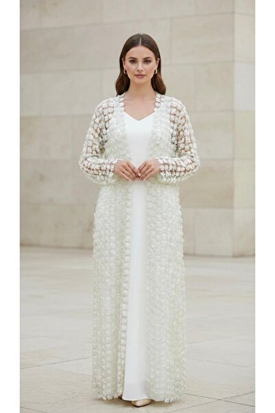 Rabiossa KADIN UZUN TAŞLI ABİYE CEKET ELBİSE