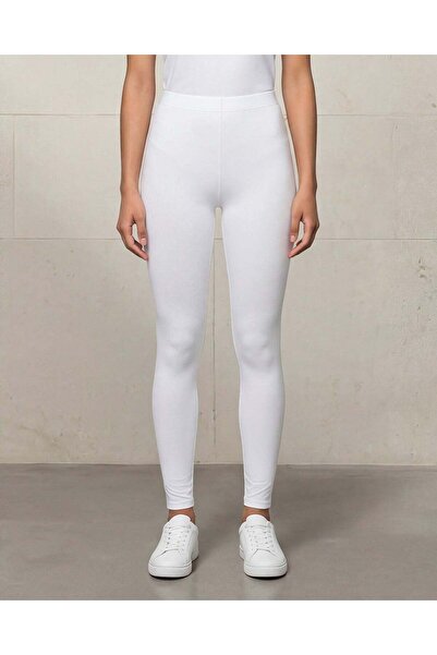 REDTAG Women White Long Length Leggings