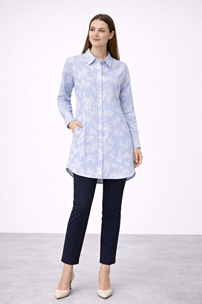 Kayra Yaprak İşlemeli Tunik 21042