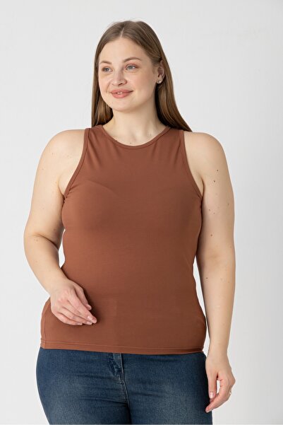 Trendbade Butik Women's Plus Size Halter Neck Bodysuit