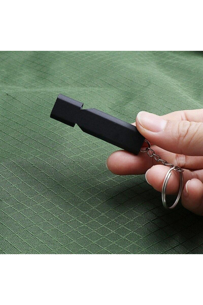 MaffStuff Fluier metalic dual, negru