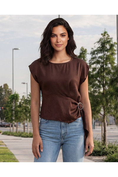 REDTAG Women Brown Casual Blouse