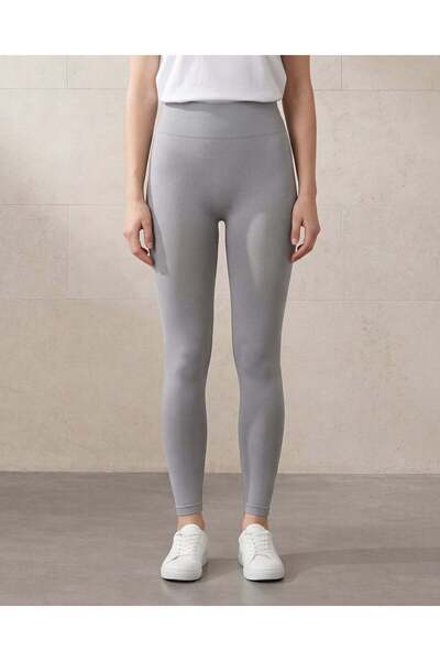 REDTAG Women Beige Seamless Leggings