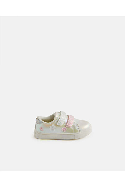 REDTAG Girls White Printed Sneakers