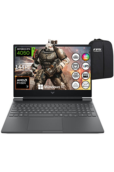HP Victus 15 Ryzen 7 7445H RTX4050 16GB RAM 512GB SSD 15.6" FHD IPS 144Hz W11...