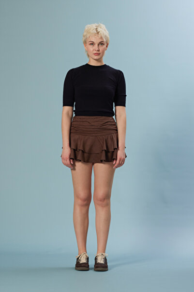 Nisan Balon Kisa Kollu Tri̇ko Kazak