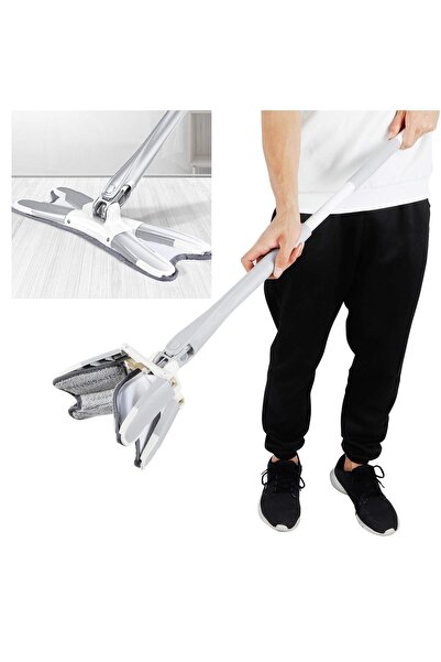 OEM Flat Mop Type X - with Automatic Wringing, Microfiber - Adjustable Tail 1...