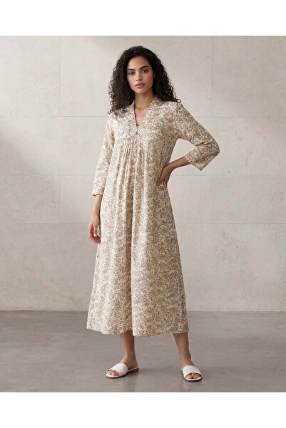 REDTAG قميص نوم نسائي بيج بطبعة زهور