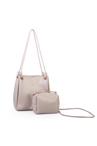Nas Bag Women's Set of 2 Shoulder and Crossbody Bags Sand Tan Victoria
