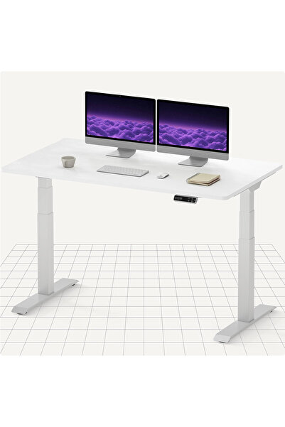 Mahmayi FLEXISPOT E7 Electric Standing Desk 140x70 Dual Motor 3-Stage with 4 ...