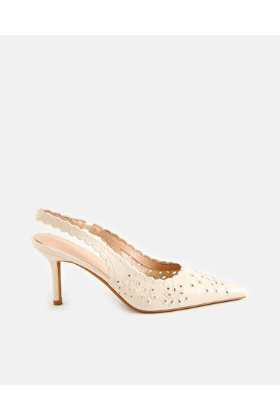 REDTAG Women Beige Cut-Out Slingback Mules