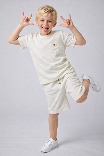 CiciTime Çocuk Modası Novi sezonski šorts za dečake od vafl tkanine Jednobojn...