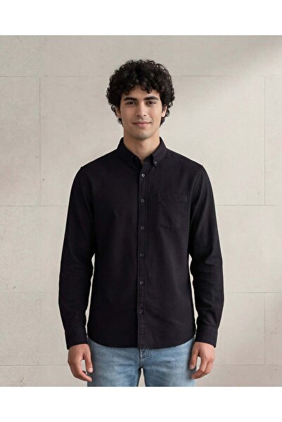 REDTAG Men Black Shirt