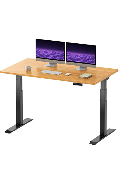 Mahmayi FLEXISPOT E7 Electric Standing Desk 140x70 Dual Motor 3-Stage, 4 Memo...