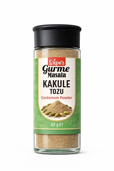 Super Gurme Masala Kakule Toz 40 Gr Cam Kavanoz – Öğütülmüş Kakule