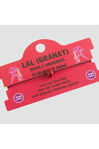 STUMBANNG Granate Natural Stone Bucket Zodiac Bracelet - DL0101