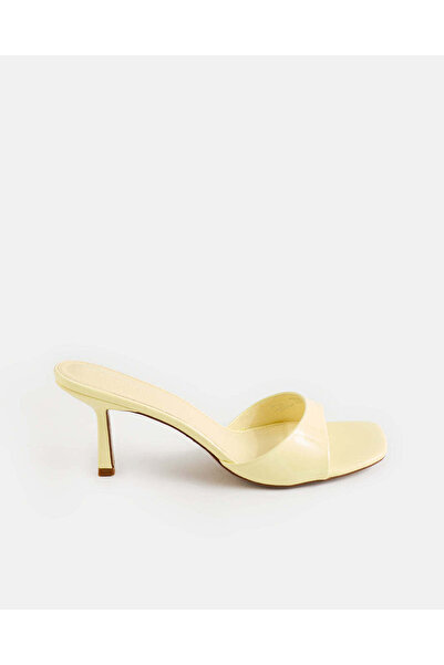 REDTAG Women Yellow Solid Upper Heels