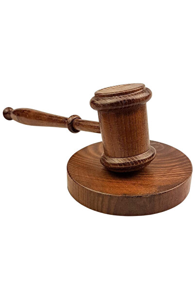 ViZKA Ahşap Hakim Tokmağı ,Yargıç Tokmağı, Ahşap Çekiç, Çikolata Tokmağı