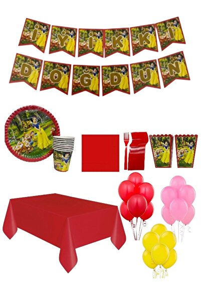 CAVAŞ sun hat مجموعة حفلات أعياد الميلاد الفاخرة بثيم الأميرات السبع - تتسع ل...