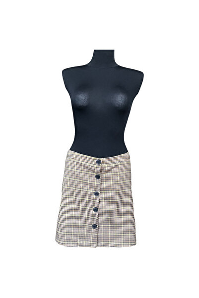 OEM 24COLOURS Midi Skirt - Lightweight and Airy Material, Flared Cut - Yellow...