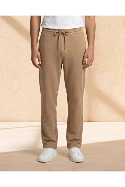 REDTAG Men Brown Cotton Terry Pyjama Bottom