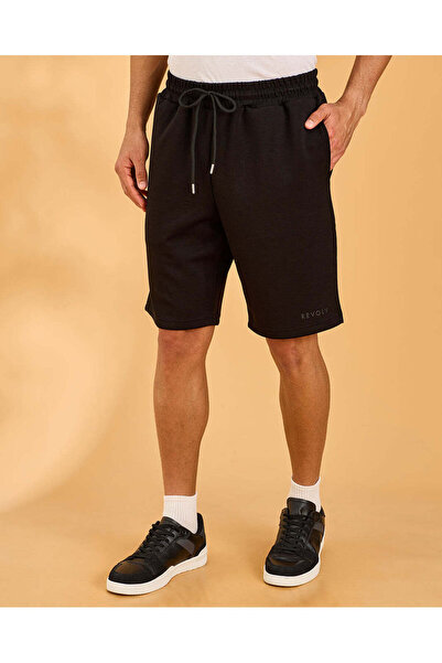 REDTAG Men Black Solid Active Shorts
