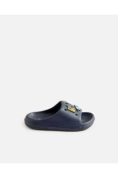 REDTAG Boys Navy Molded Slides