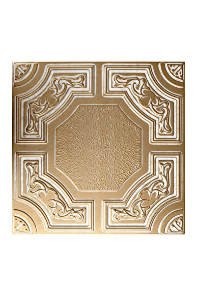 regata Placă decorativă pentru tavan fals 51-ZT-97 Plus, 500x500 mm, aurie, XPS