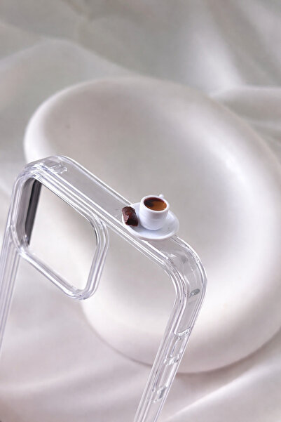 lotusbybuket iPhone 15 Plus Chocolate Coffee Non-Yellowing Hard Transparent C...