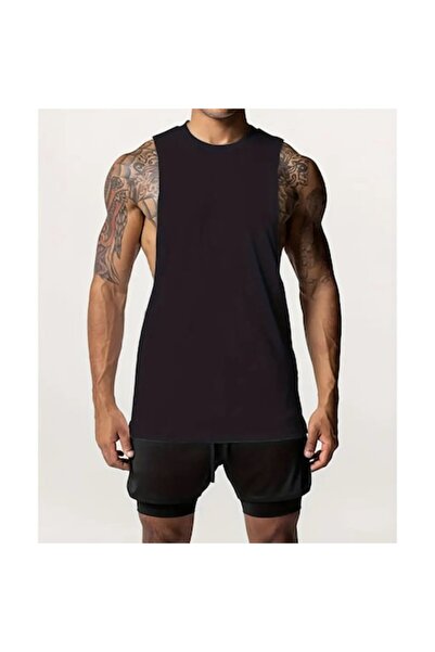 Street Sports Men's Sports Tank Top for Fitness or Training Black M