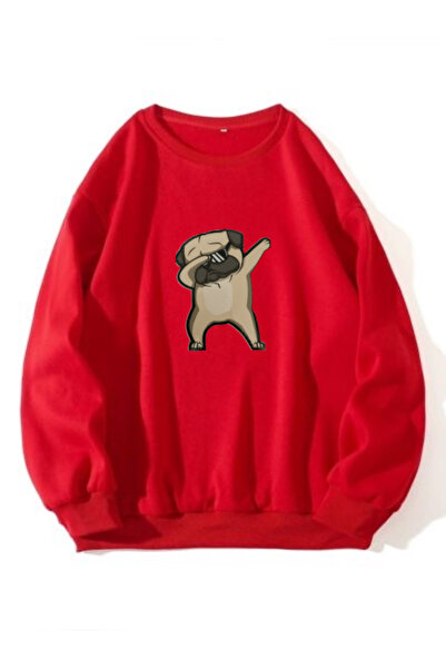 SERAH BUTİK Children's 3-Yarn Sweatshirt with Dog Print