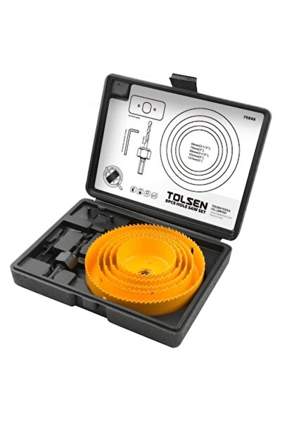 TOLSEN Hole Saw Set, 8 Pieces