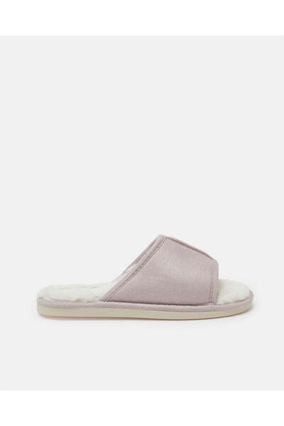 REDTAG Women Lilac Textured Classic Mule Slipper