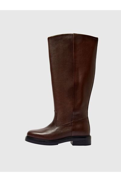 SELECTED Kniehohe Stiefel Leder